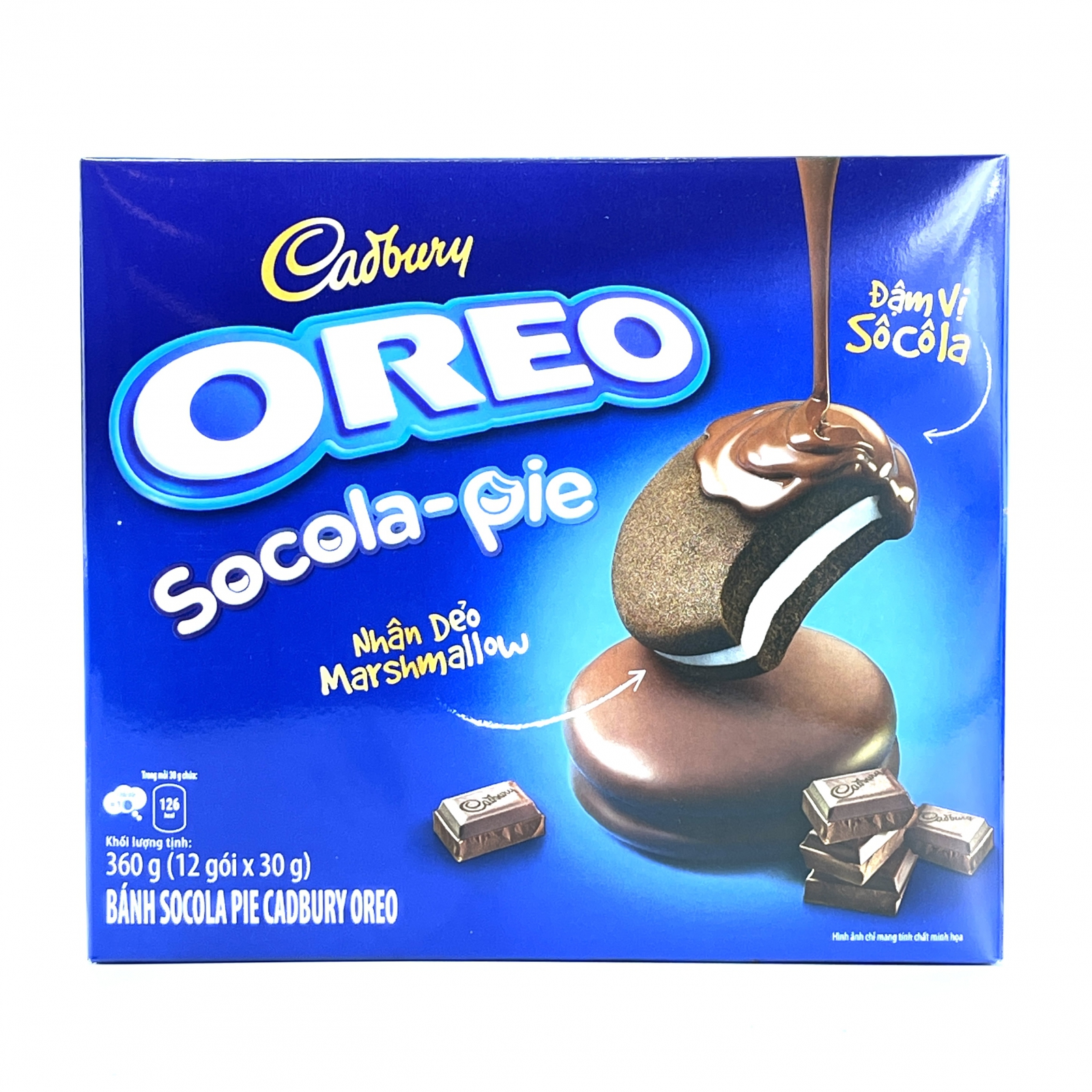 Bánh Oreo Chocopie Nhân Dẻo 360g - Hộp 12 Cái