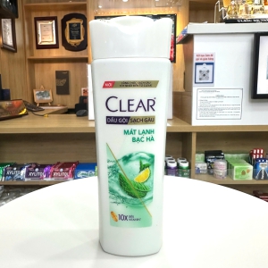 Dầu Gội Clear Bạc Hà Chai 170g