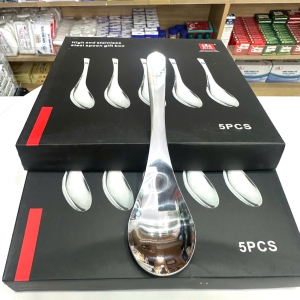 Hộp 5 Muỗng Inox 304 Kích Thước 4.5x15cm