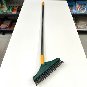 Cây Chà Nhà Vệ Sinh Thân Inox Dài 95cm Bàn Chải Rộng 23cm Cổ Xoay 120 Độ Có Gạt Nước