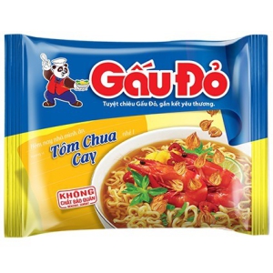 Mì Gấu Đỏ Tôm Chua Cay 63G