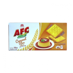 Bánh AFC Vị Caramel Flan 125g - Hộp 5 Cái 