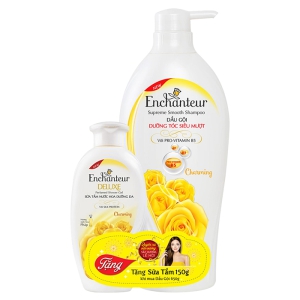 Dầu Gội Dưỡng Tóc Enchantuer Siêu Mượt 650g  -tặng sữa tắm 150g