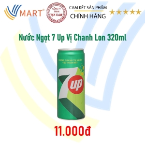 Nước Ngọt 7 Up Vị Chanh Lon 320ml