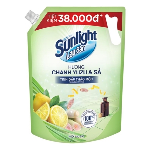 Nước Lau Sàn Sunlight Hương Chanh Yuzu Và Sả 3.4kg