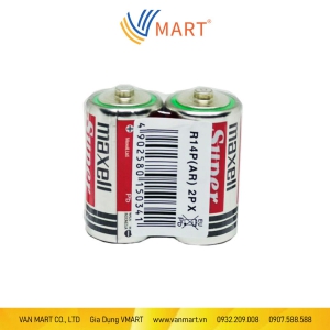 Pin Trung C Maxell Super Power R14P (A R) 1.5V  Vỉ 2 Viên