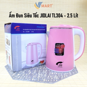 Ấm Đun Siêu Tốc Thái Lan JIDLAI TL304 Dung Tích 2.5 Lít