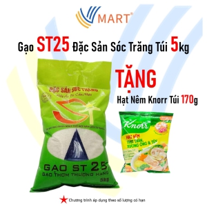 Gạo ST25 Đặc Sản Sóc Trăng Túi 5kg