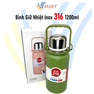 Bình Giữ Nhiệt Inox 316 Cao Cấp 1.2 Lít