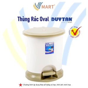 Thùng Rác Oval Duy Tân Size Đại 20.5 Lít (39.5 x 35 x 44 cm)