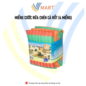 Bộ 4 Miếng Rửa Chén Cà Rốt