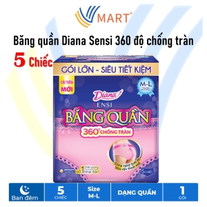 Băng quần Diana Sensi 360 độ chống tràn 5 chiếc size M-L