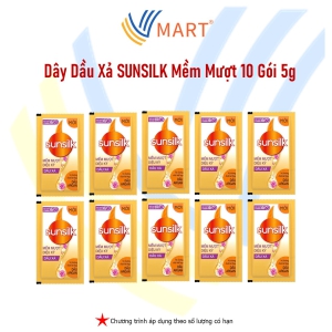 Dây Dầu Xả SUNSILK VÀNG 10 gói 5g