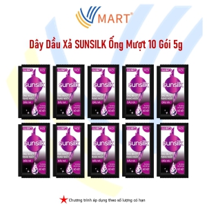 Dây Dầu Xả SUNSILK ĐEN 10 gói 5g