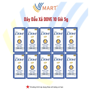 Dây Dầu Xả Dove 10 gói 5g
