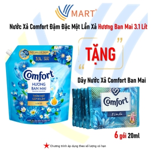 Nước Xả Comfort Đậm Đặc Một Lần Xả Hương Ban Mai 3.1 Lít