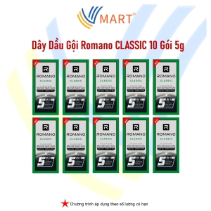 Dây Dầu Gội ROMANO CLASSIC 10 gói 5g