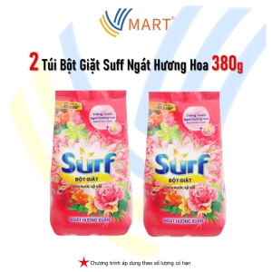 Combo 2 Túi Bột Giặt Surf Ngát Hương Hoa Túi 380g