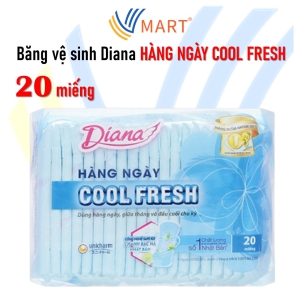 Băng vệ sinh Diana HÀNG NGÀY COOL FRESH gói 20 miếng