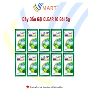 Dây Dầu Gội CLEAR 10 gói 5g