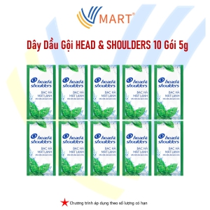 Dây Dầu Gội HEAD & SHOULDERS 10 gói 5g