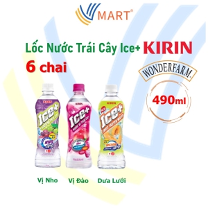 Lốc 6 Chai Nước Trái Cây Ice 490ml