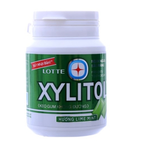 Kẹo Gum Xylitol Hương Lime Mint Không Đường Hủ 58g 