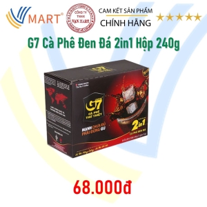 G7 Cà Phê Đen Đá 2in1 Hộp 240g