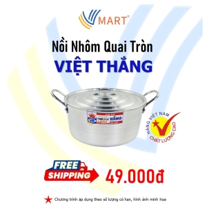 Nồi Nhôm Quai Tròn Việt Thắng Size 40