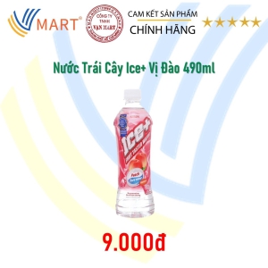 Nước Trái Cây Ice+ Vị Đào 490ml