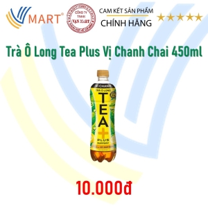 Trà Ô Long Tea Plus Vị Chanh Chai 450ml