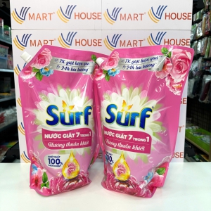Nước Giặt Surf 7 Trong 1 Hương Nước Hoa Thuần Khiết 2.5kg Bảo Vệ Quần Áo Sạch Mới
