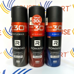 Xịt Khử Mùi Nam Romano Gentleman 150ml