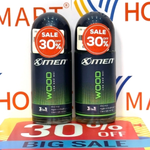 Lăn Khử Mùi Wood X-Men 50ml, Hương Thơm Nồng Nàn, Phóng Khoáng Từ Xạ Hương Và Gỗ Tuyết Tùng